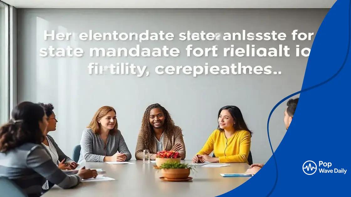 State mandates for fertility treatment