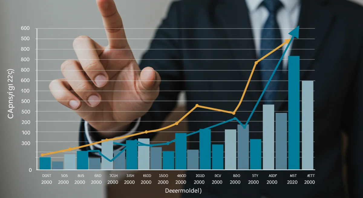 Consumer Price Index projection graph showing an upward trend towards early 2025, indicating rising prices.